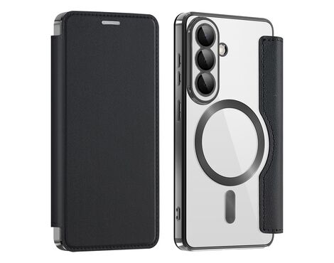 Futrola Magsafe Lux na preklop - Samsung A576 Galaxy A57 crna.