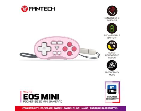 Joypad Wireless Fantech WGP17 Eos mini rozi.