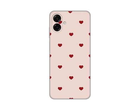 Silikonska futrola PRINT - Samsung A075F Galaxy A07 Beige Hearts.