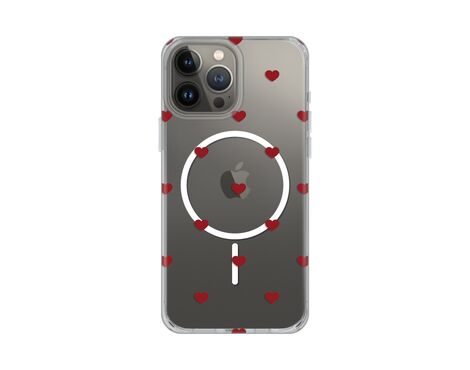 Futrola print Magsafe - iPhone 13 Pro Max 6.7 Red Hearts.