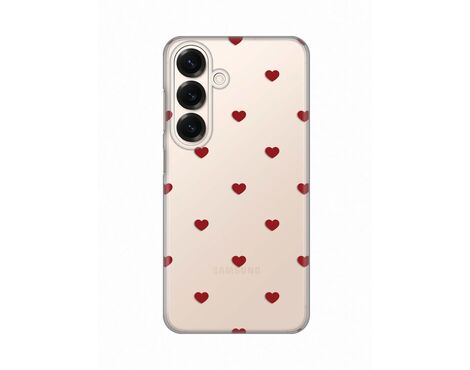 Silikonska futrola PRINT - Samsung S931 Galaxy S25 Red Hearts.
