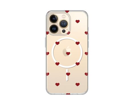 Futrola print Magsafe - iPhone 13 Pro Red Hearts.