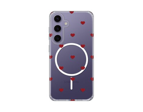 Futrola print Magsafe - Samsung S921B Galaxy S24 Red Hearts.