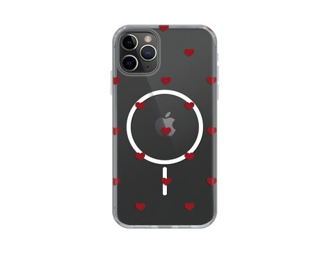 Futrola print Magsafe - iPhone 11 Pro Red Hearts.