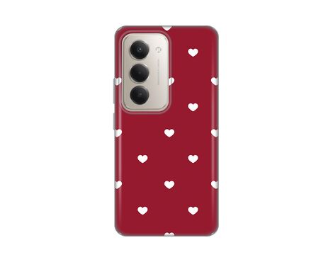 Silikonska futrola PRINT Skin - Xiaomi Redmi 15 4G Burgundy Hearts.
