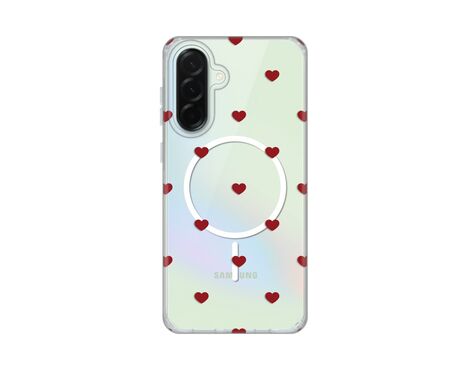 Futrola print Magsafe - Samsung A366 Galaxy A36 5G Red Hearts.
