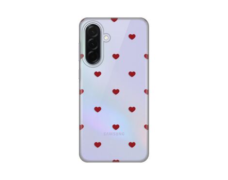 Silikonska futrola PRINT - Samsung A366 Galaxy A36 5G Red Hearts.