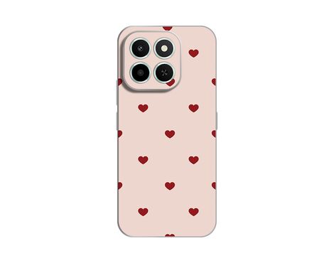 Silikonska futrola PRINT - Huawei Honor X6c Beige Hearts.