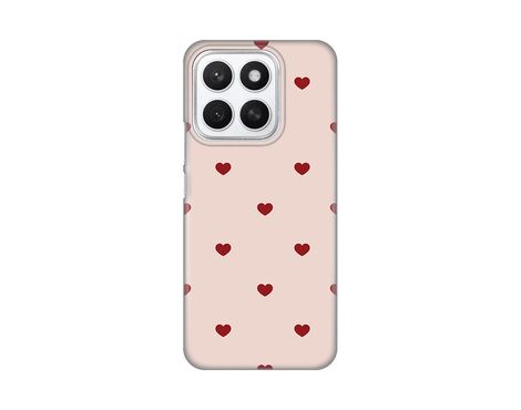 Silikonska futrola PRINT - Huawei Honor X8c Beige Hearts.