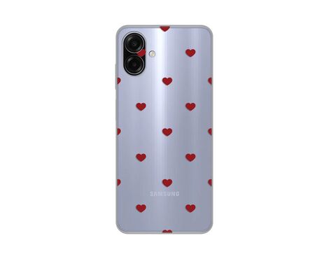Silikonska futrola PRINT - Samsung A075F Galaxy A07 Red Hearts.