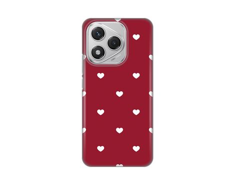 Silikonska futrola PRINT Skin - Huawei Honor 400 Lite Burgundy Hearts.