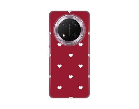 Silikonska futrola PRINT Skin - Huawei Honor Magic 7 lite Burgundy Hearts.