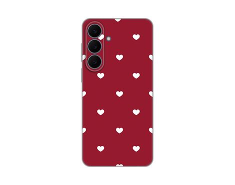 Silikonska futrola PRINT Skin - Samsung S731B Galaxy S25 Fe Burgundy Hearts.