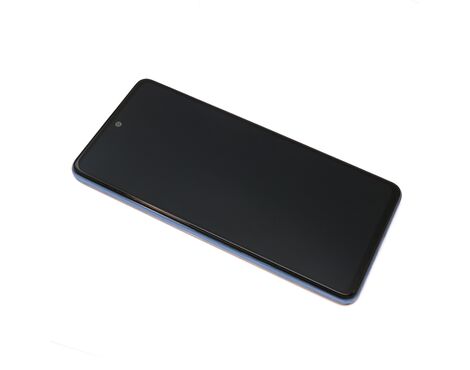 LCD displej (ekran) - Samsung A525F/A526B Galaxy A52 4G/5G + Touch screen + frame blue Full ORG EU (GH82-25524B/25526B) (MS).