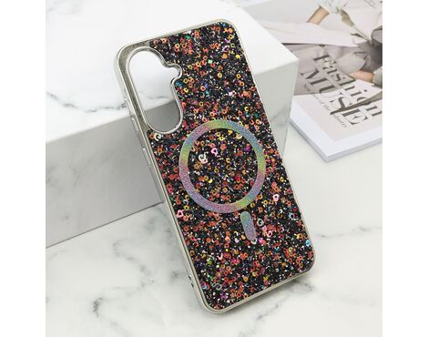 Futrola GLAM GLOW MagSafe - Samsung A366 Galaxy A36 5G crna (MS).