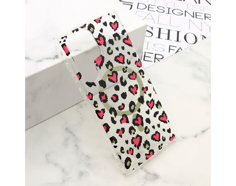 Futrola LEOPARD MagSafe - Samsung Galaxy S23 Ultra 5G roze (MS).
