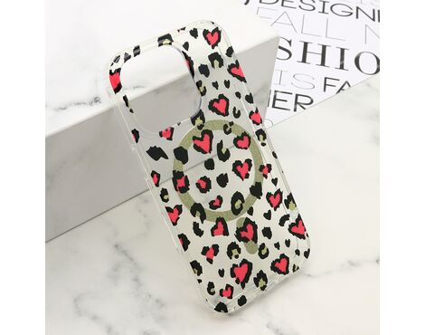 Futrola LEOPARD MagSafe - iPhone 16 Pro (6.3) roze (MS).