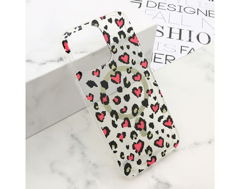 Futrola LEOPARD MagSafe - iPhone 15 Pro Max (6.7) roze (MS).