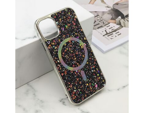 Futrola GLAM GLOW MagSafe - iPhone 11 (6.1) crna (MS).