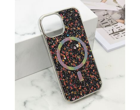 Futrola GLAM GLOW MagSafe - iPhone 15 crna (MS).