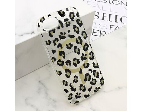 Futrola LEOPARD MagSafe - iPhone 16e crna (MS).