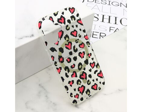 Futrola LEOPARD MagSafe - iPhone 16 (6.1) roze (MS).