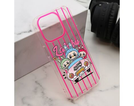 Futrola print PARTY - iPhone 15 Pro (6.1) pink LBB004 (MS).