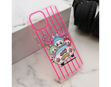 Futrola print PARTY - iPhone 14 (6.1) pink LBB004 (MS).