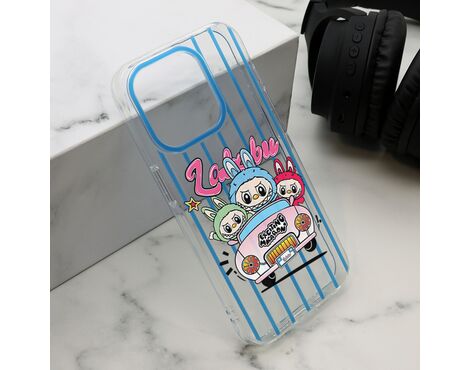 Futrola print PARTY - iPhone 15 Pro (6.1) plava LBB004 (MS).