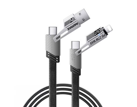 Data kabl REMAX RC-C189 65W 4-in-1 Fast Charging crni 1m.