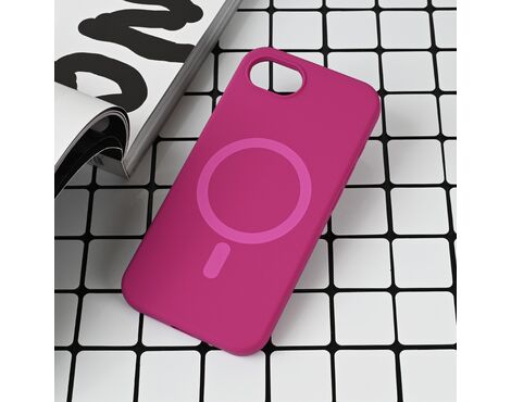 Futrola Magsafe Pure color - iPhone 16e tamno pink.