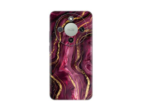 Silikonska futrola PRINT - Huawei Honor Magic 8 Lite Burgundy.