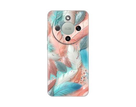 Silikonska futrola PRINT - Huawei Honor Magic 8 Lite Pastel Feathers.