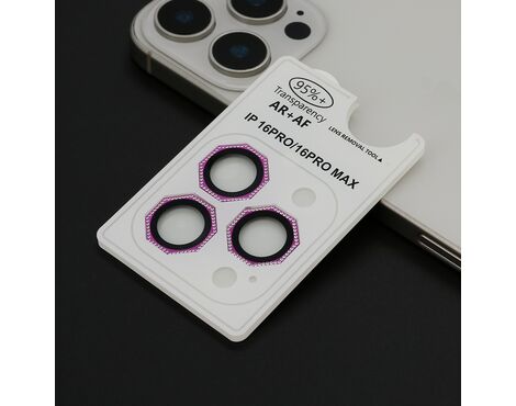 Folija - zastitu kamere OCTAGON DIAMOND za iPhone 16 Pro (6.3)/16 Pro Max (6.9) crvena (MS).