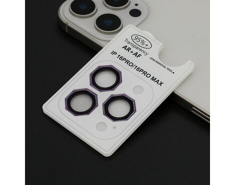 Folija - zastitu kamere OCTAGON DIAMOND za iPhone 16 Pro (6.3)/16 Pro Max (6.9) ljubicasta (MS).