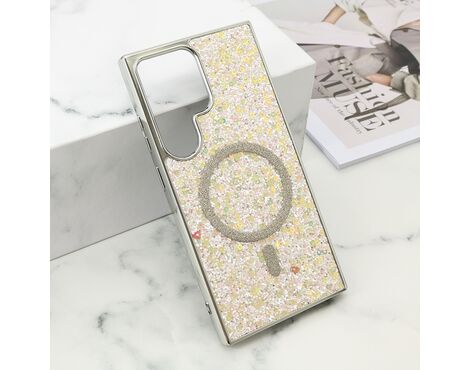 Futrola GLAM GLOW MagSafe - Samsung S928 Galaxy S24 Ultra 5G zlatna (MS).