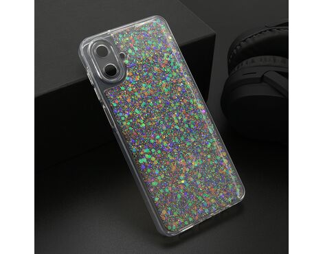 Futrola CRYSTAL GLOW - Samsung A075F Galaxy A07 srebrna (MS).