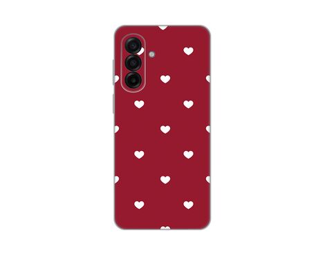 Silikonska futrola PRINT Skin - Samsung A175 Galaxy A17 Burgundy Hearts.