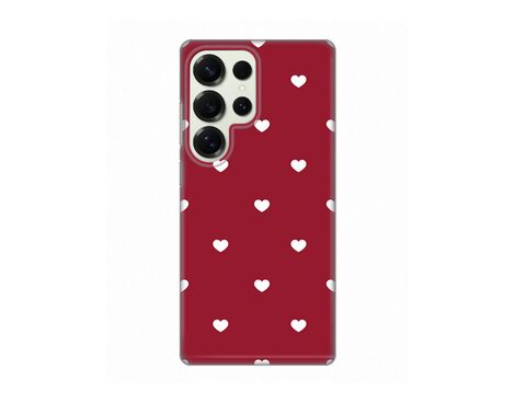 Silikonska futrola PRINT Skin - Samsung S938 Galaxy S25 Ultra Burgundy Hearts.