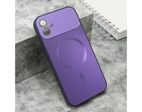 Futrola COLOR METAL MagSafe - iPhone 11 (6.1) ljubicasta (small camera) (MS).