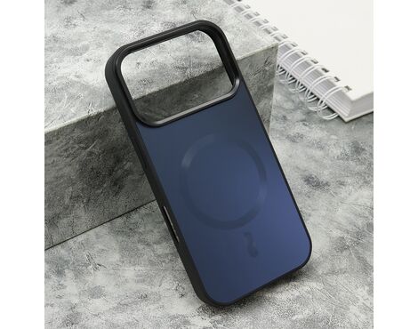 Futrola COLOR METAL Magsafe - iPhone 17 Pro crna (big camera) (MS).