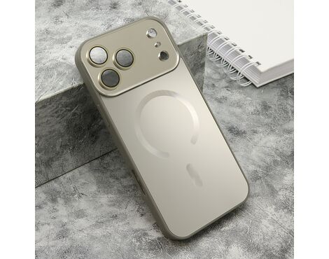Futrola COLOR METAL Magsafe - iPhone 17 Pro Max (6.9) siva (small camera) (MS).
