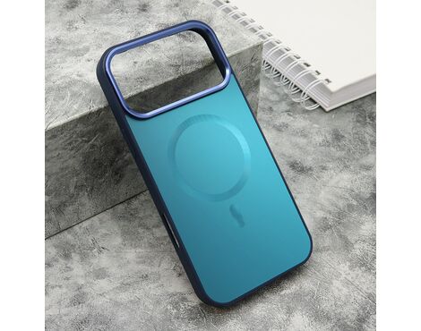 Futrola COLOR METAL Magsafe - iPhone 17 Pro Max (6.9) plava (big camera) (MS).
