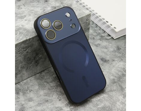 Futrola COLOR METAL Magsafe - iPhone 17 Pro crna (small camera) (MS).