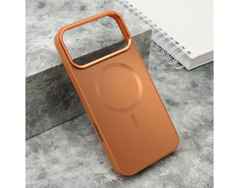 Futrola COLOR METAL Magsafe - iPhone 17 Pro Max (6.9) narandzasta (big camera) (MS).
