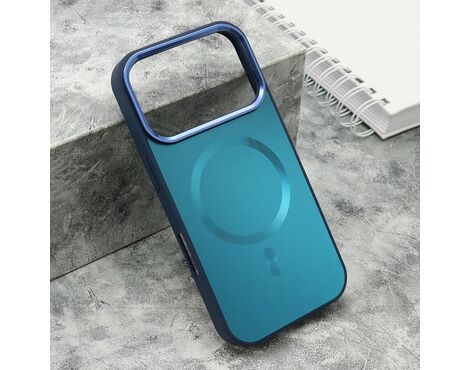 Futrola COLOR METAL Magsafe - iPhone 17 Pro plava (big camera) (MS).