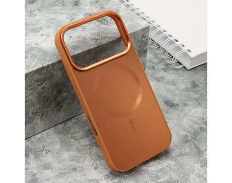 Futrola COLOR METAL Magsafe - iPhone 17 Pro narandzasta (big camera) (MS).