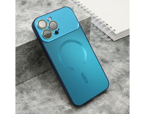 Futrola COLOR METAL MagSafe - iPhone 13 Pro Max (6.7) plava (small camera) (MS).