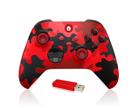Joypad WIFI kontroler - XBOX One, XBOX X series, PC Windows, PS 3 army crvena.