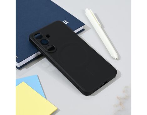 Silikonska futrola Teracell Giulietta Magsafe - Samsung S931 Galaxy S25 crna.